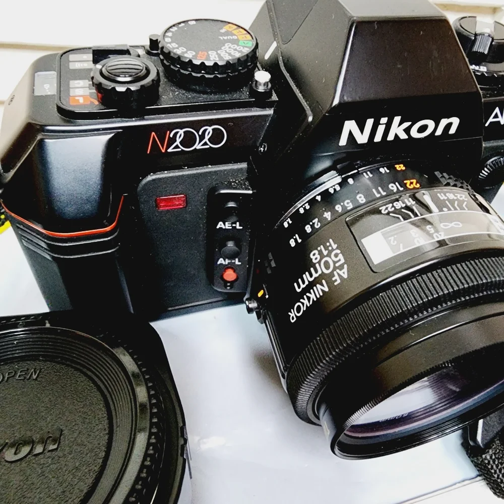 Vintage Like New Nikon N2020 AF Camera With AF Nikkor 50mm f/1.8